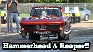 Street Outlaws Reaper amp Hammerhead Procharged Corvette Testing [upl. by Dardani315]