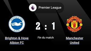 Manchester United vs Brighton today match12 goel extended highlights ManchesterUnited vs Brighton [upl. by Ayna629]