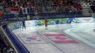 Mens 500M Speed Skating Highlights  Vancouver 2010 Winter Olympic Games [upl. by Adekahs]