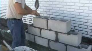 EZ Concrete Cement Cinder Block and Brick Laying using Joint Spacers [upl. by Litton]