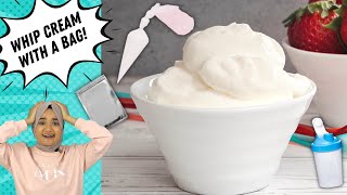 CRAZY ways to WHIP CREAM without an electric mixer or hand whisk [upl. by Meerek]