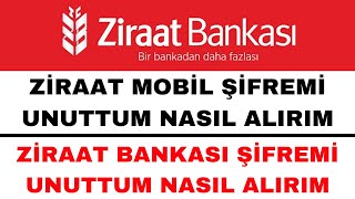 Ziraat Mobil Şifre Unuttum  Ziraat Bankası Şifremi Unuttum Nasıl Alırım [upl. by Islehc]