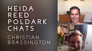 Heida Reed and Christian Brassington  Live Instagram Poldark Chat [upl. by Vivie]