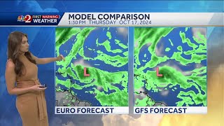 NHC monitoring Invest 94L possible tropical depression Florida impacts seem low for now [upl. by Nathanson31]