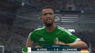 HD PES 2017 Algérie vs Allemagne Revanche  Difficulté Superstar MahrezSlimaniBrahimi [upl. by Esaele]