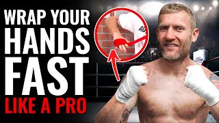 HOW TO WRAP YOUR OWN HANDS FOR BOXING BEST METHOD shorts [upl. by Sad295]