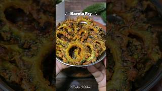 Crispy Karela Fry recipe at home Bitter Gourd Fry shorts ytshorts recipe [upl. by Engamrahc]