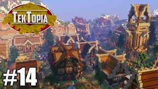 TekTopia 14  Finished Minecraft Villager Mod [upl. by Zephaniah]