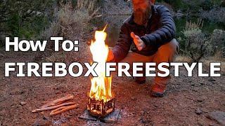 Tips amp Tricks Firebox Freestyle Modular Camping Stove Instructional [upl. by Echo]