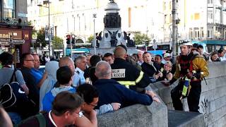 Man rescues pet rabbit from River Liffey 03072011 P2 [upl. by Hanikehs750]