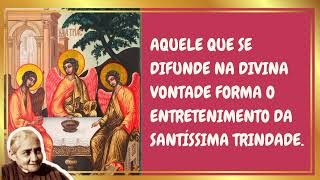 AQUELE QUE SE DIFUNDE NA DIVINA VONTADE FORMA O ENTRETENIMENTO DA SANTÃSSIMA TRINDADE [upl. by Finlay906]