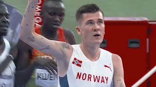 Jakob Ingebrigtsen wins Mens 5000m finals for Norway in Olympics 2024 [upl. by Ayortal]