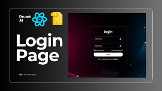 React JS Login PageForm for beginners with source code react [upl. by Evol]