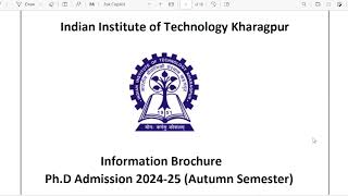 IIT Kharagpur PhD Forms csirnet entranceexam [upl. by Nail22]