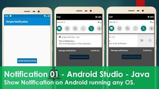 Android Notifications  01 Show Notification [upl. by Heise]