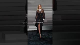 Gigi Hadid 🥵catwalk for ✨Versace fall winter 2024 fashion gigihadid [upl. by Pass]