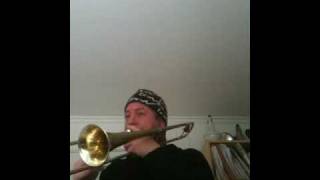 Tarjei Grimsby having a Frank Rosolino jazz trombone warmup on the sackbut [upl. by Loeb]