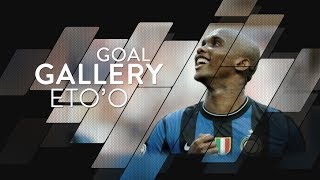 SAMUEL ETOO  All of his 53 Inter goals 🇨🇲⚫️🔵 [upl. by Amsirak]