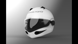 How to design a helmet in solidworks full tutorial [upl. by Aneda]