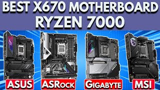 Best X670 Motherboard for Ryzen 7600X 7700X 7900X 7950X  Best X670E Motherboard [upl. by Odraccir]