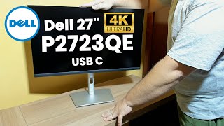 Monitor 4K Dell 27quot P2723QE  Monitor Dell de 27 4K com Hub USB C [upl. by Minor]