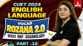 Vocab Rozana for CUET 2024 English  Most Important Vocabulary in English  Part 10 [upl. by Attayek]