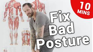 How to Fix Bad Posture and Relieve Pain in Just 10 Minutes [upl. by Abdu]