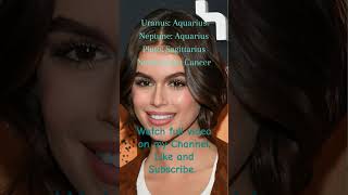 Kaia Gerber Natal Chart 2 [upl. by Annetta128]