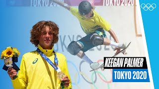 🛹Keegan Palmer at Tokyo 2020🇯🇵🏅I Athletes Highlights [upl. by Ahsinej]