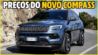 DESCOBRI TODOS OS PREÇOS DO NOVO JEEP COMPASS 13 TURBO 2022😱 [upl. by Aiasi]