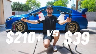 EXPENSIVE vs CHEAP FOAM CANNON  Best Value for Your Money [upl. by Anaik]