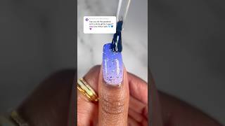 💜 easynailart ombrenails glitternails shorts naildesign [upl. by Ielarol557]