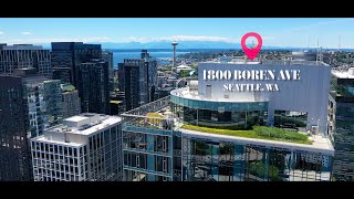 1800 Boren Ave Seattle WA  Drone Footage [upl. by Millman288]