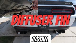 INSTALLING DIFFUSER FINS ON DODGE CHALLENGER [upl. by Laehcim897]