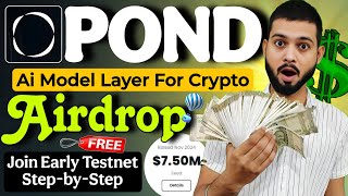 Pond Testnet Airdrop  Join Early Phase  Pond Airdrop StepbyStep Guide [upl. by Reivaz231]