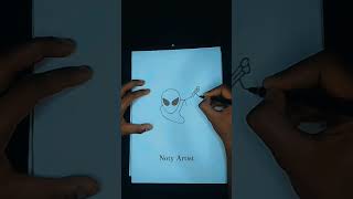 How to draw a spider man drawing  spidermandrawing spiderman shorts [upl. by Naltiak]