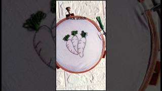 Brick stitch  hand embroidery tutorial brick stitch Thread connected by cinus beginners tutorial [upl. by Trauner]