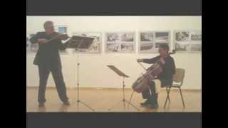 Justus Johann Friedrich Dotzauer Duo for violin and cello Op124 No2  I II and III Movment [upl. by Esojnauj253]