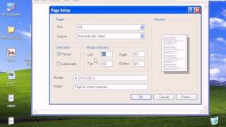 6 NotePad File PageSetup [upl. by Kolnick314]