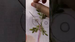 Flower embroidery tutorial embroidery stitch stitching ideas easy art craft make shorts [upl. by Pepi]