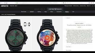 Emporio Armani Connected Touchscreen Smartwatch [upl. by Norek]