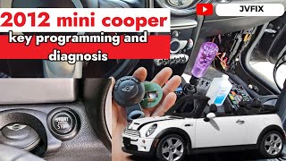 How to program smart key on Mini Cooper No start key damaged new key programmed [upl. by Emsoc]