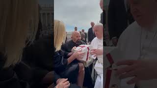 Pope Francis Blesses a Box of Joy for a Child in Need [upl. by Nyasuh]