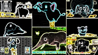 HICKORY DICKORY DOCK  ELEPHANT PARTY  NEON OUTLINE EFFECTS TUTORIAL [upl. by Marka]