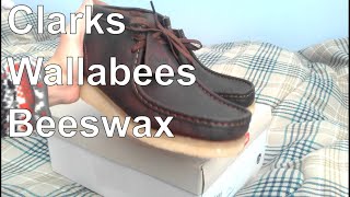 Clarks Wallabee Boot Beeswax Leather Chukka Review Crepe Soles [upl. by Raynell]