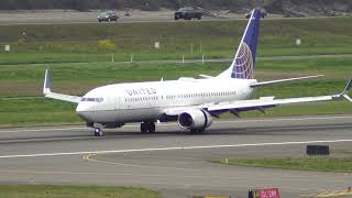 United Boeing 737800 Landing [upl. by Mclyman]