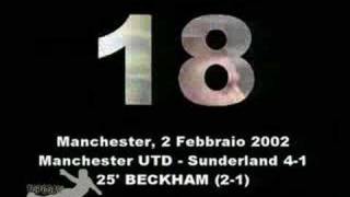 Best 20 goals of David Beckham Part 1 [upl. by Aneryc98]