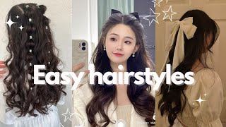 6 easy hairstyles ✨ hairstyle fypシ viral explore views [upl. by Evod906]