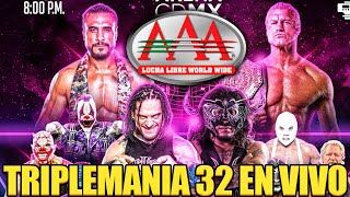 EN VIVO Triplemania 32 CDMX REACCIÓN [upl. by Sokil560]