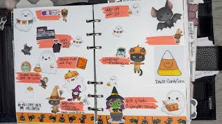 Halloween Week Planner Flip Thru [upl. by Ahsekram289]